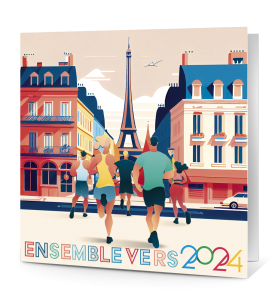 Carte de vœux Tous à Paris 2024!