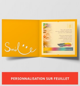 Personnalisation Sourire à la vie !